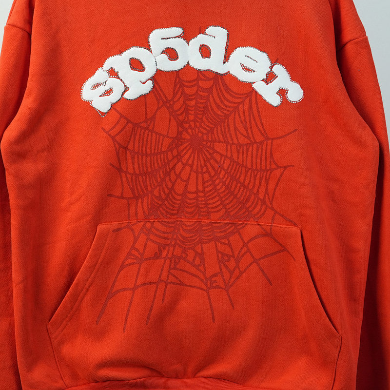 Sp5Der Websuit Hoodie Orange