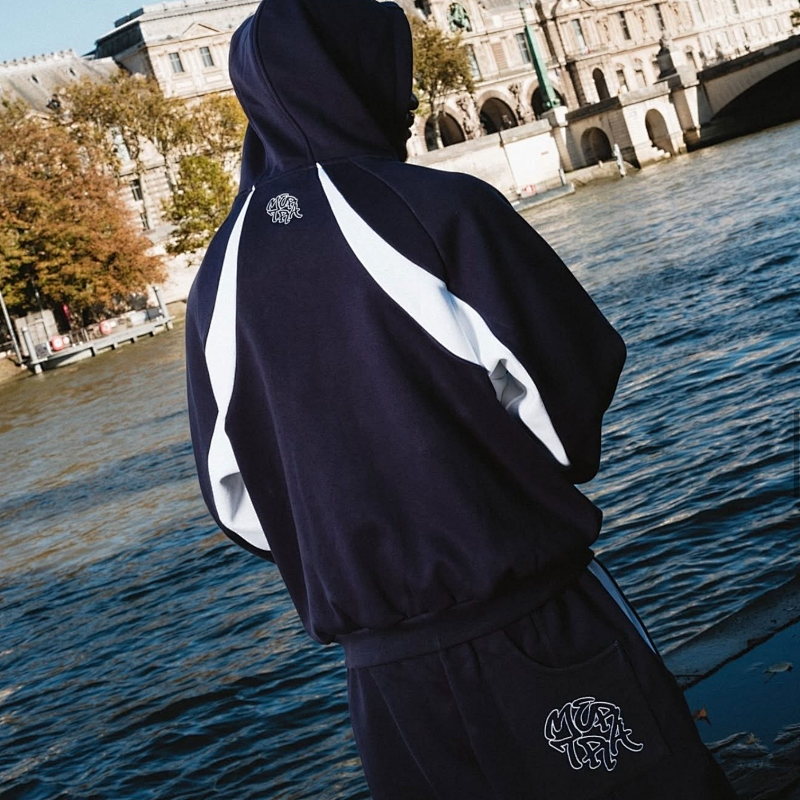 Mertra BIGSTEP JOGGERS - Navy/White