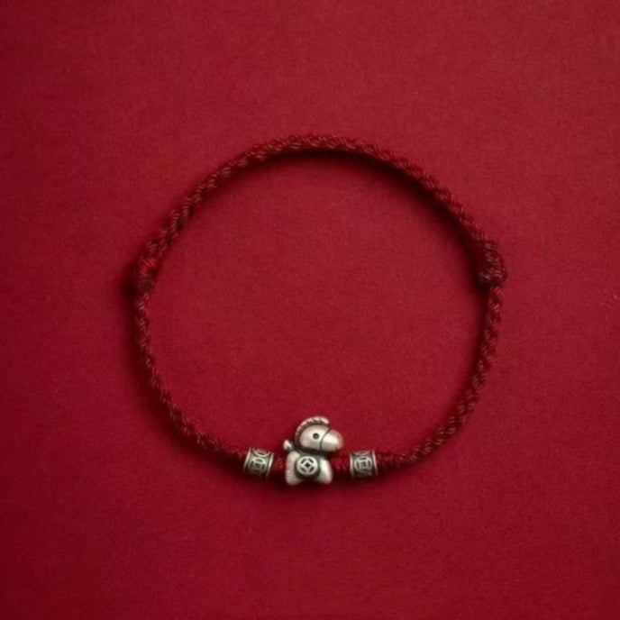 2026 Zodiac Horse Red String Bracelet-Progress & Prosperity