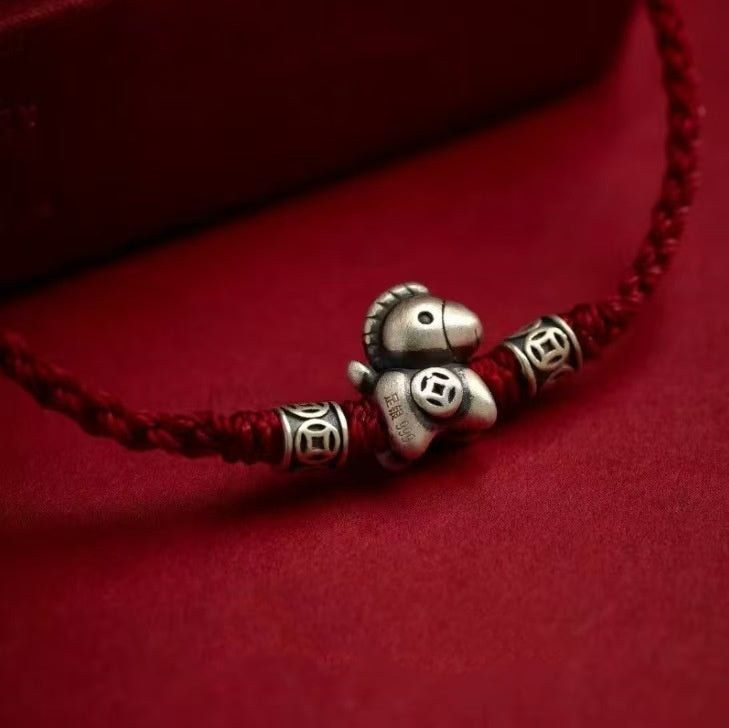 2026 Zodiac Horse Red String Bracelet-Progress & Prosperity