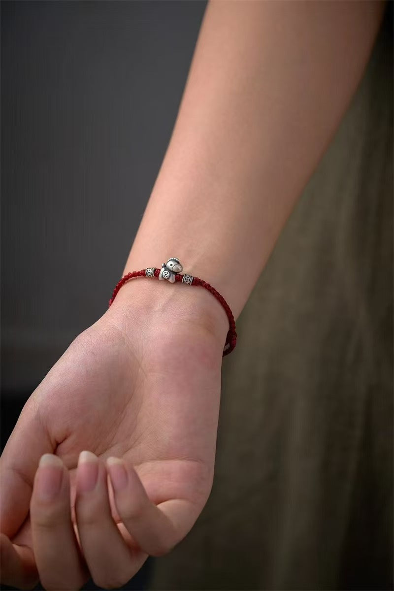 2026 Zodiac Horse Red String Bracelet-Progress & Prosperity