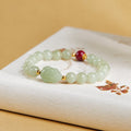 Auspicious Wishes-Nephrite Jade Toad Bracelet