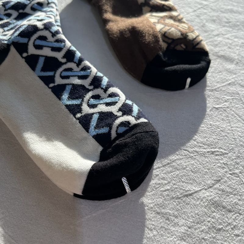 Patterned Graphic Print No-Show Low Cut Socks Set