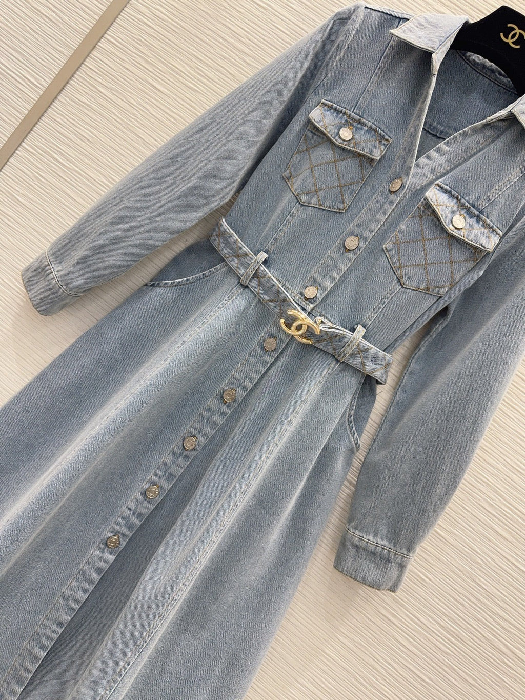 26S Denim Midi Dress
