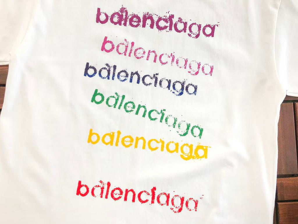 Multicolor Logo Balenciaga T-Shirt