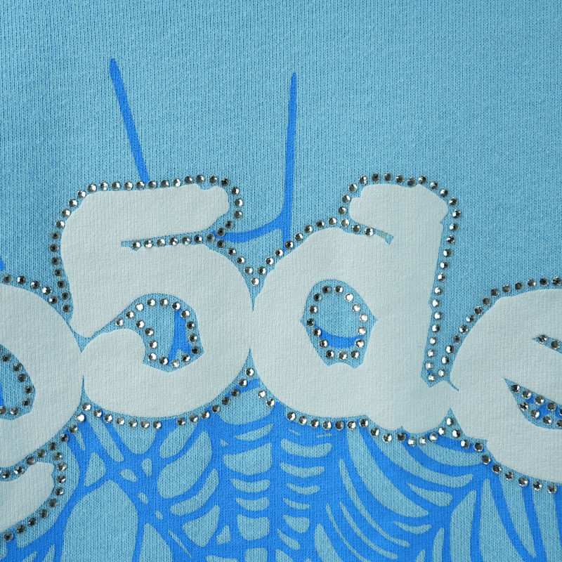 Sp5der Web Hoodie Sky Blue