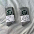 Hidden NY H Logo Crew Socks with Mountain Graphic Band