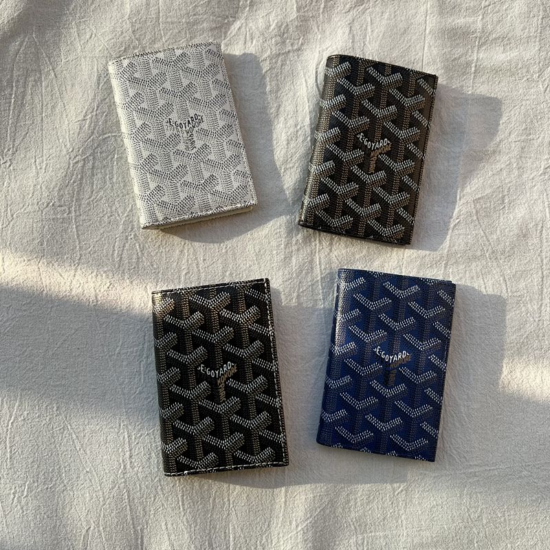 Goyard Patterned Passport Holder Multiple Colors