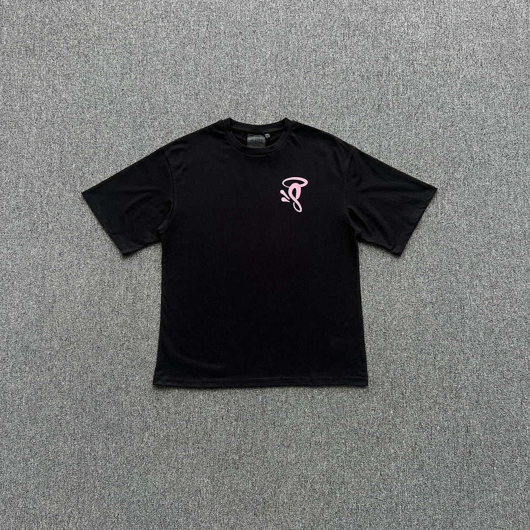 HALO Tee Black Pink