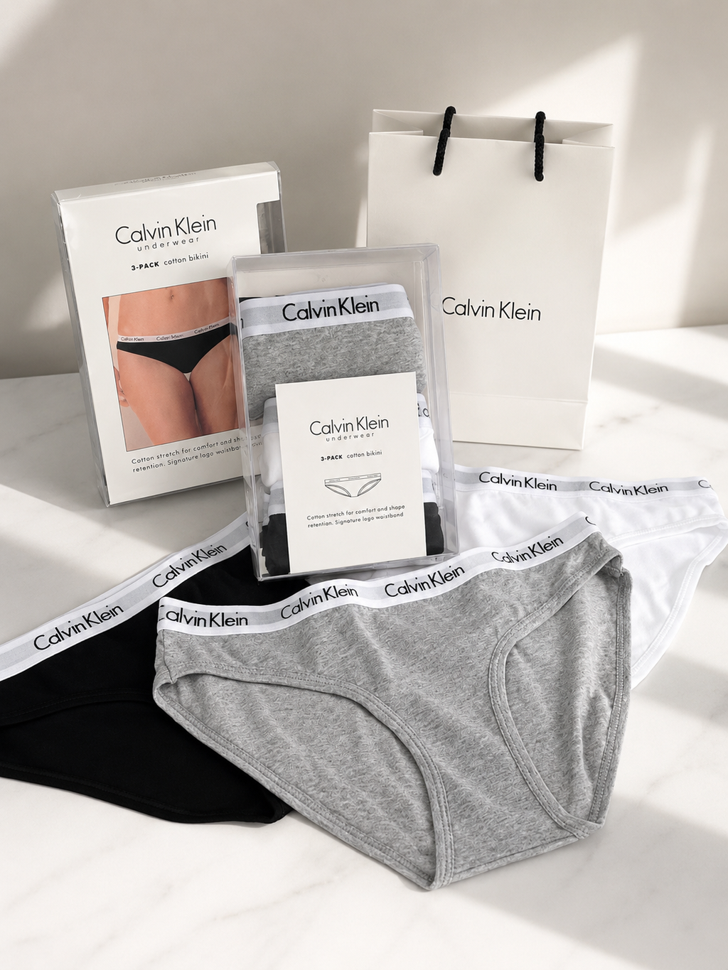 Women's Cotton Stretch Bikini Briefs 3-Pack