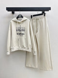 Andrea Logo Embroidered Drawstring Hoodie Set