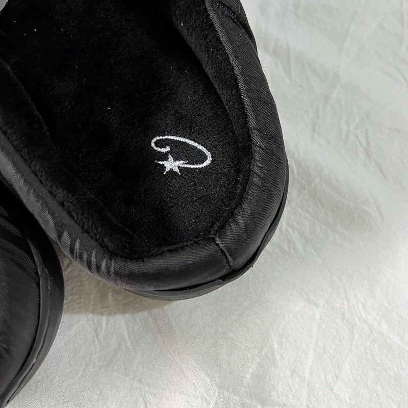 Quilted Slippers - Black