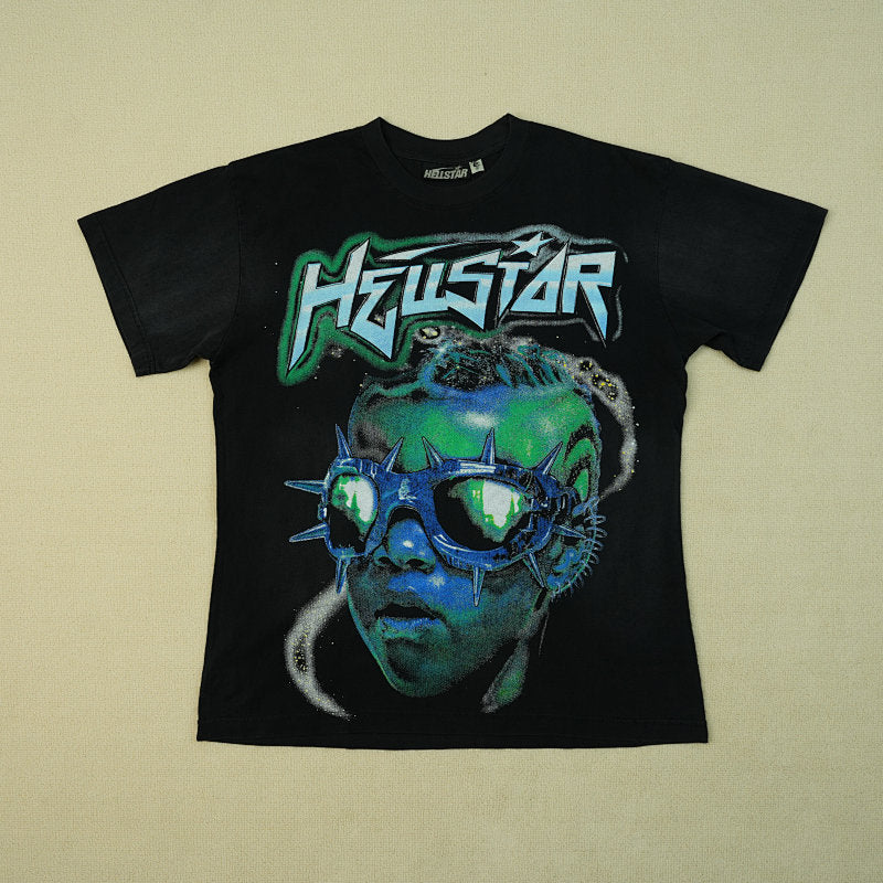 Hellstar The Future T-Shirt Black/Blue