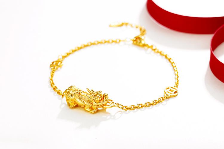 24K Gold Plated Pixiu Wealth Bracelet
