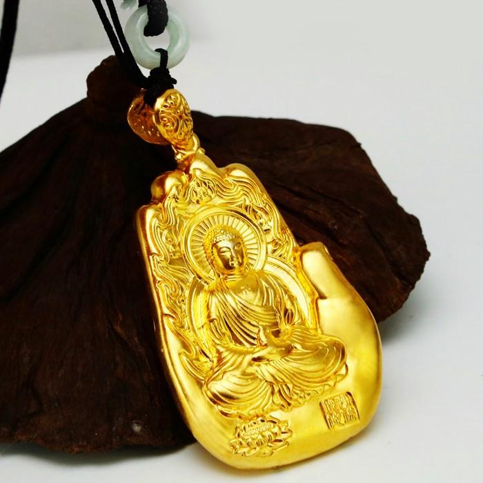24K Gold Tathagata Buddha Pendant Protection Pendant