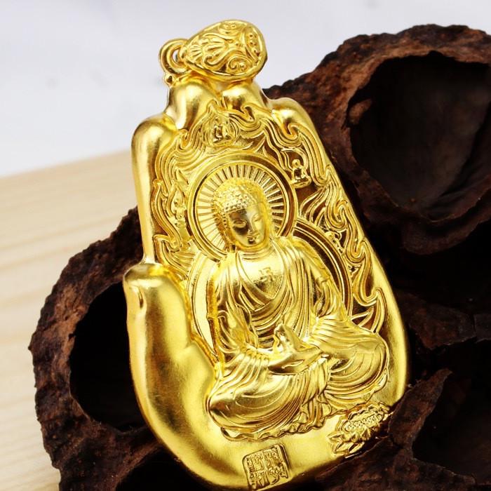 24K Gold Tathagata Buddha Pendant Protection Pendant