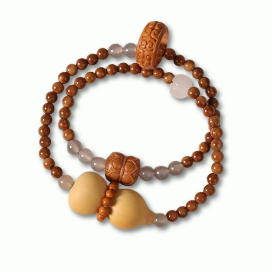 Gourd & Lotus Blessing Bodhi Bracelet¨CWealth and Harmony