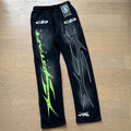 Hellstar Sport Sweatpants (Black/Green)
