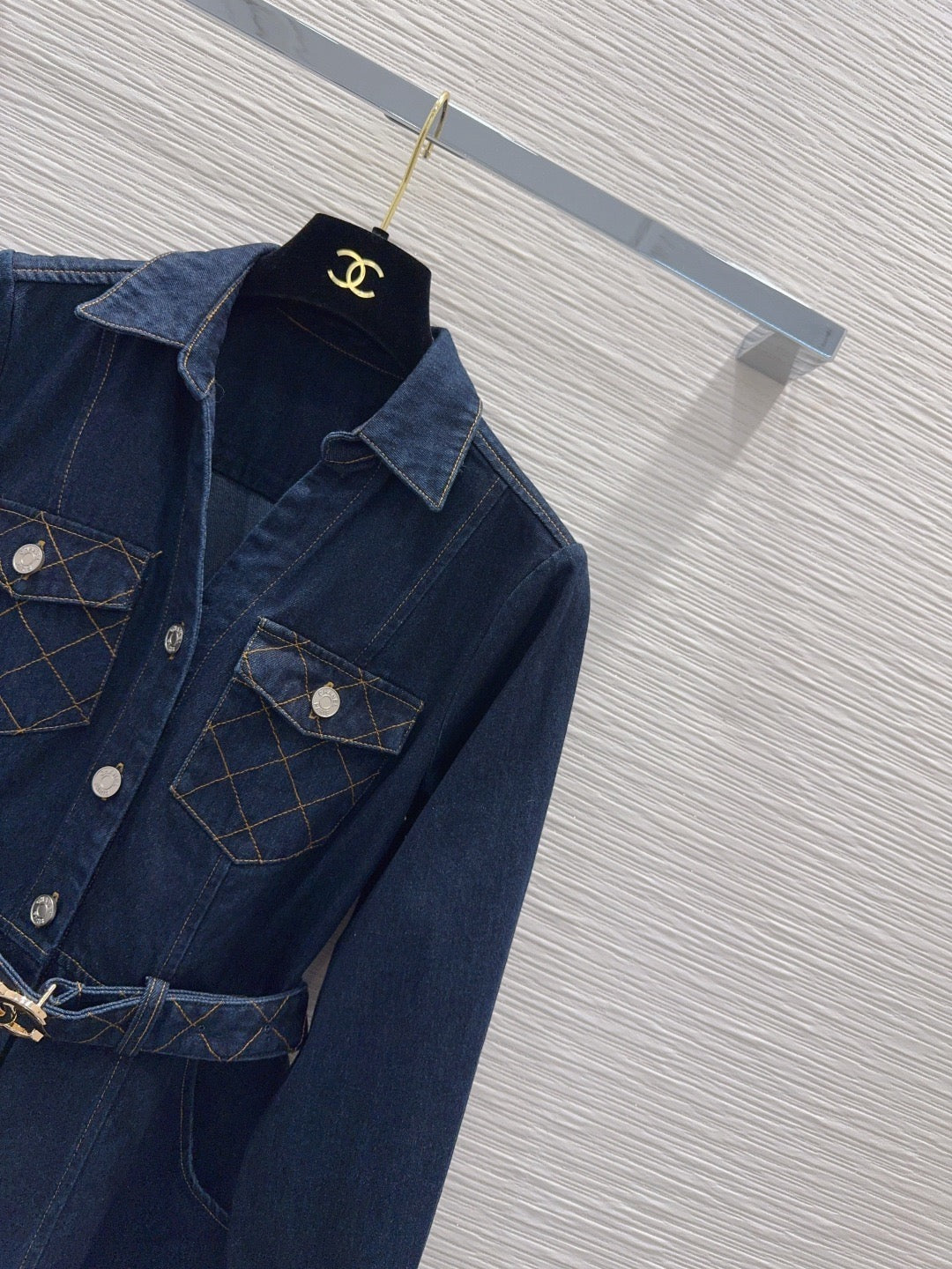 26S Denim Midi Dress