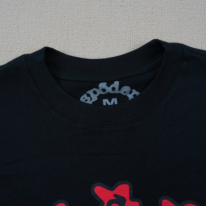 Sp5Der Warped Tee Black