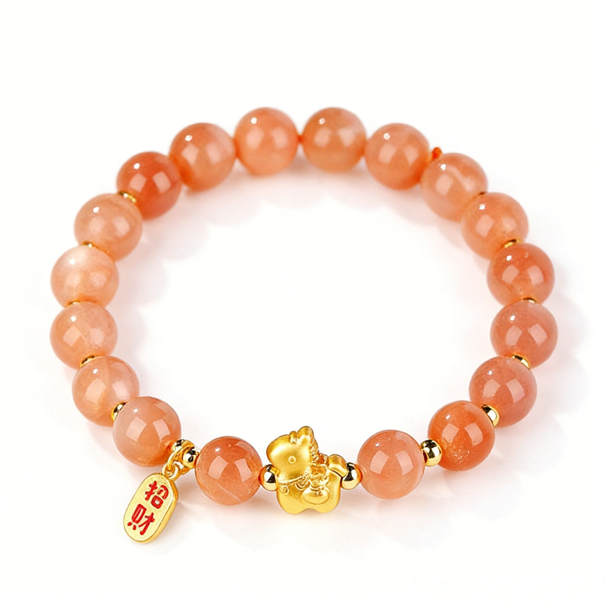 Sunstone Year of the Horse Good Fortune Bracelet ¨C 18K Gold Vermeil & Natural Vitality