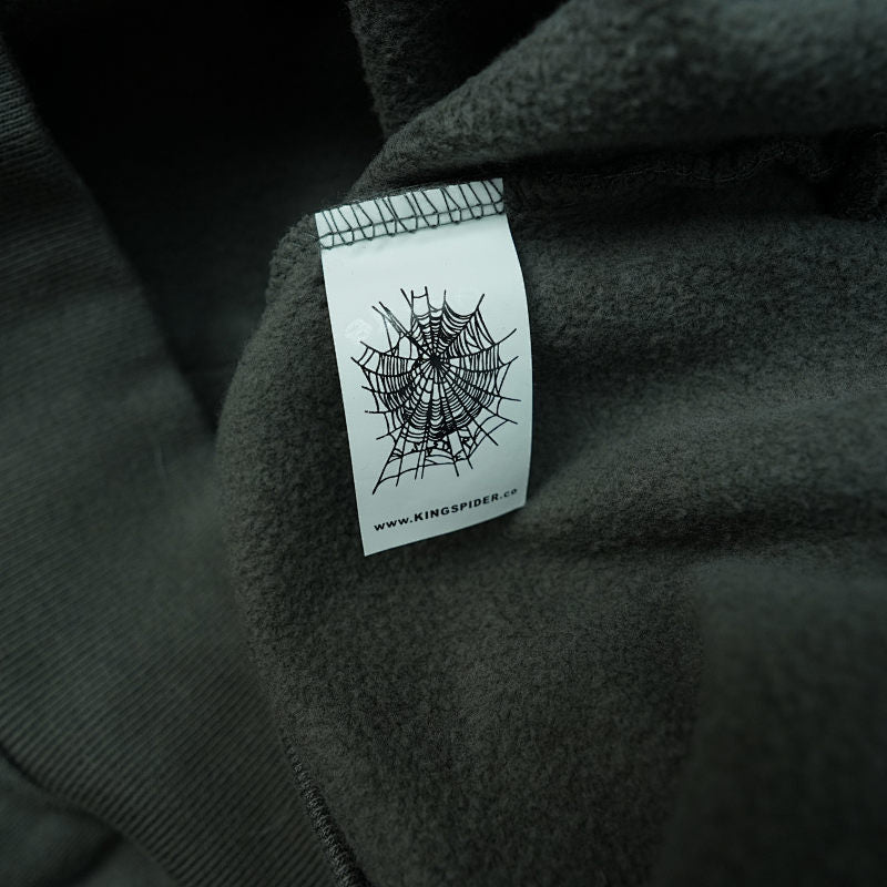 Sp5der Punk V2 Hoodie Slate Grey