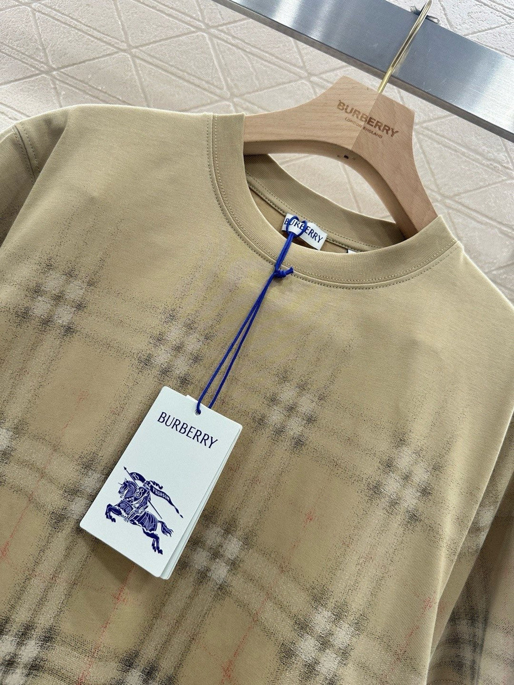 Gradient Check T-Shirt