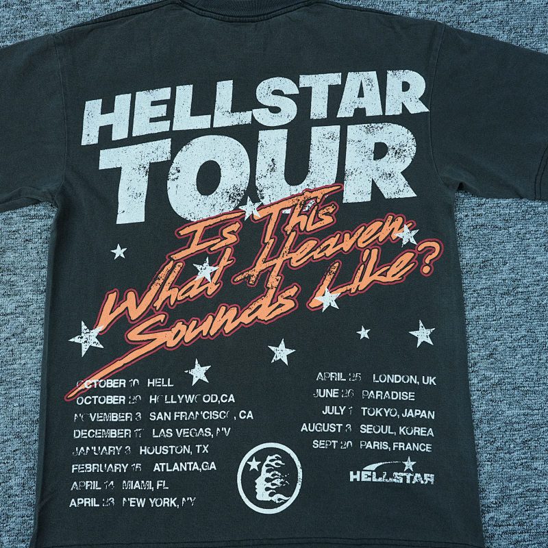 Hellstar Studios Biker Tour Short Sleeve Tee Shirt Black
