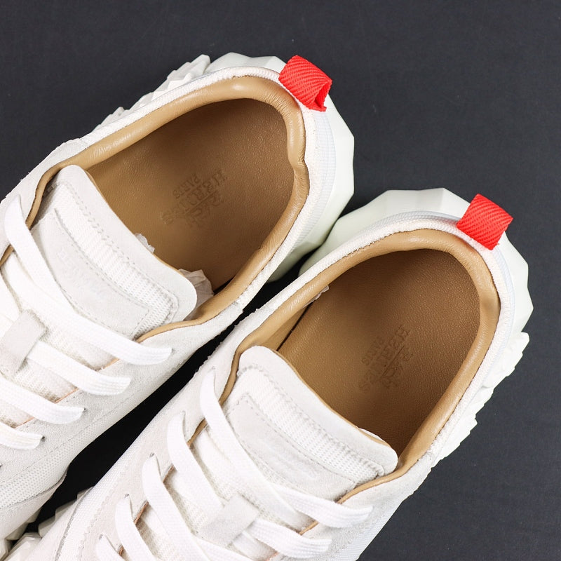 Hermes Bouncing Sneaker - White/Grey Red Pull Tab