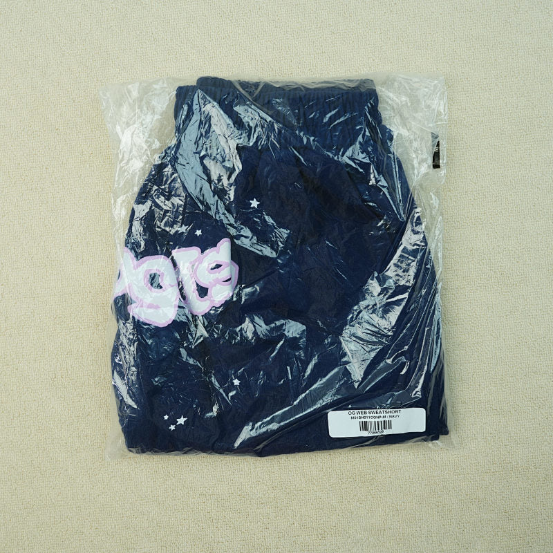 Sp5Der 0G Web Logo Sweat Short Navy