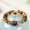 Guardian Lion Citrine Bracelet-Courage. Focus & Steady Confidence