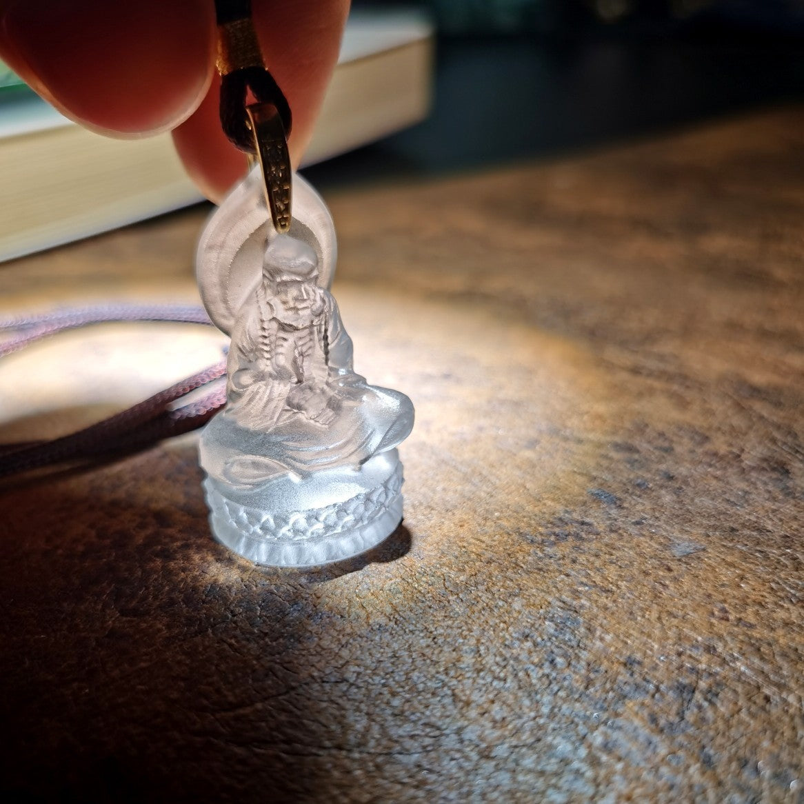 The Zen Pioneer Handcrafted Liuli Meditative Bodhidharma Amulet