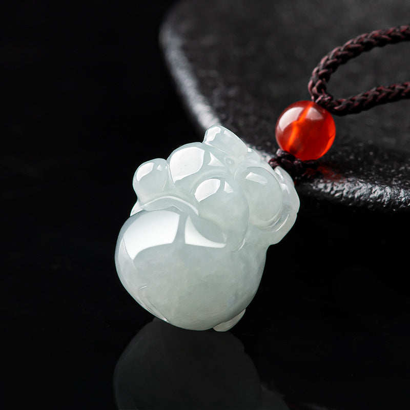 Fortune Blessing Zodiac Pig Jade Pendant¨C Symbol of Abundance & Joy