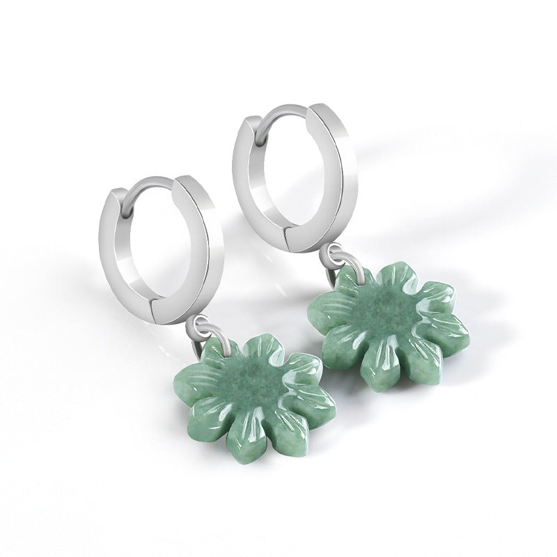 Sunflower Jade Earrings-Joy. Optimism & Bright Blessings