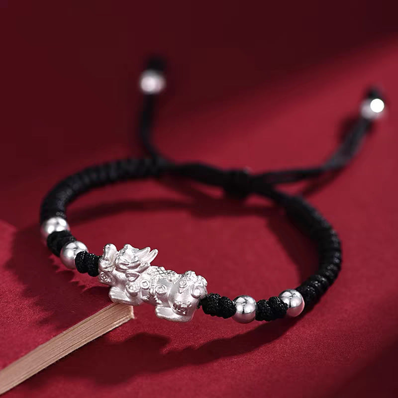 Pixiu Adjustable Cord Bracelet-Steady Abundance