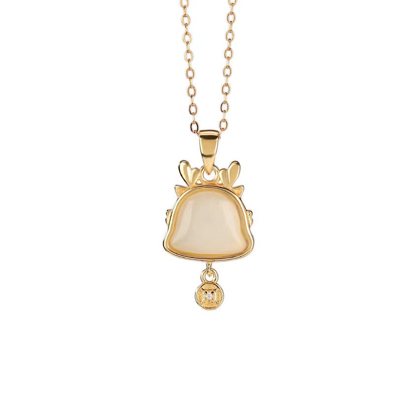 Wealth Coin Dragon Necklace-Fortune Prosperity