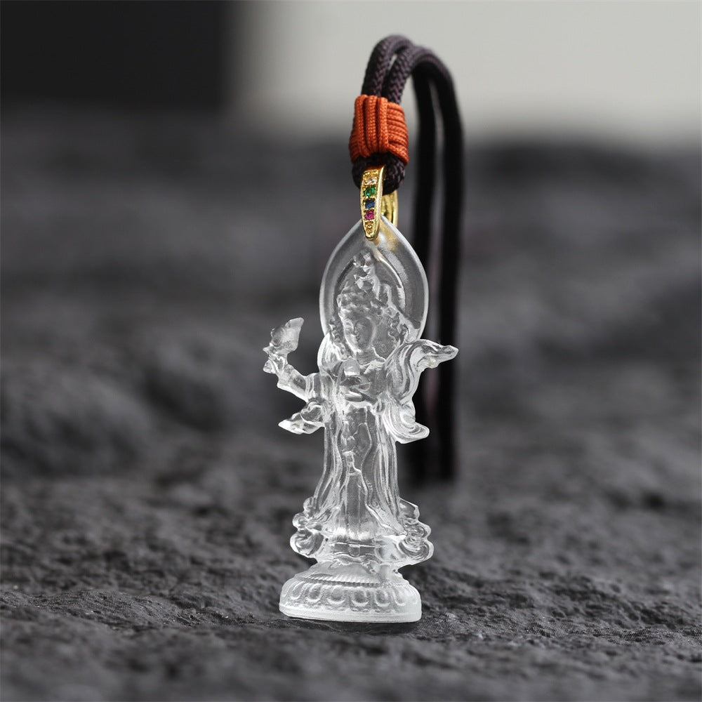 Achi Chokyi Drolma GlazePendant-Protector. Wisdom & Compassion