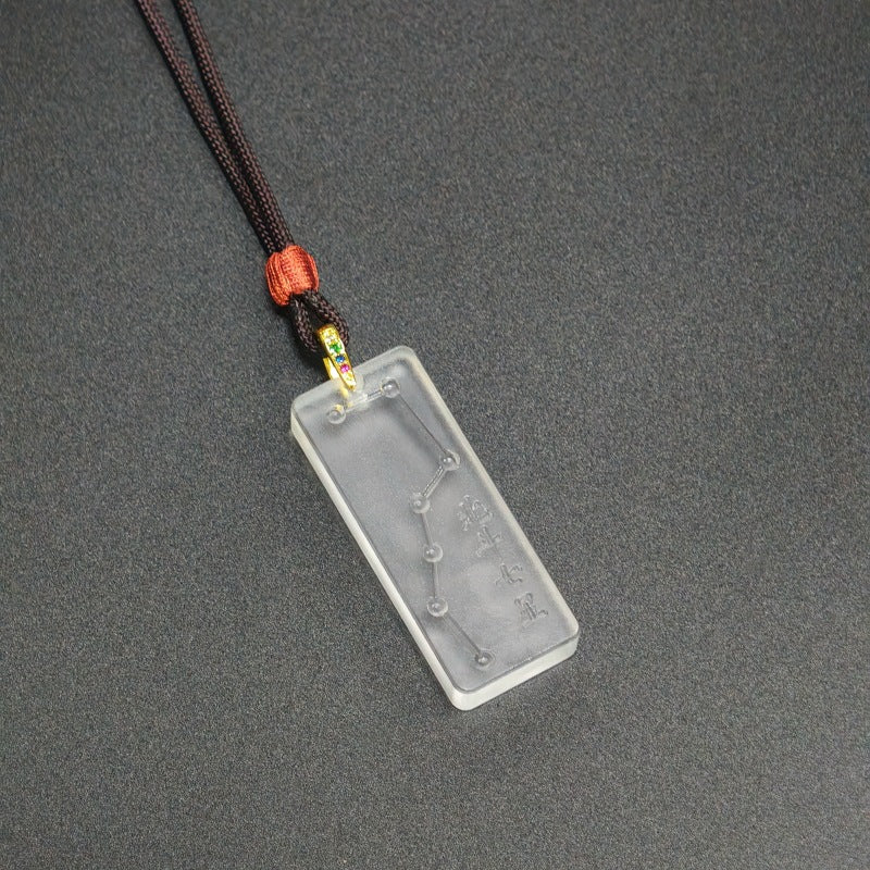 The Seven Stars of the Northern Dipper Liuli Pendant¨CBlessing. Protection & Longevity Charm