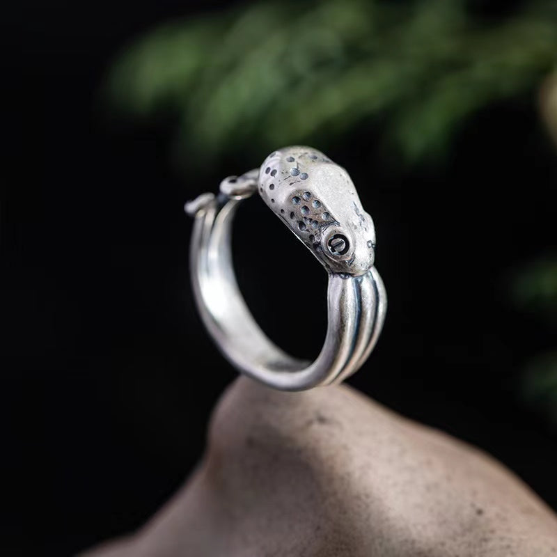 Original Design Octopus Silver Ring-Intelligence