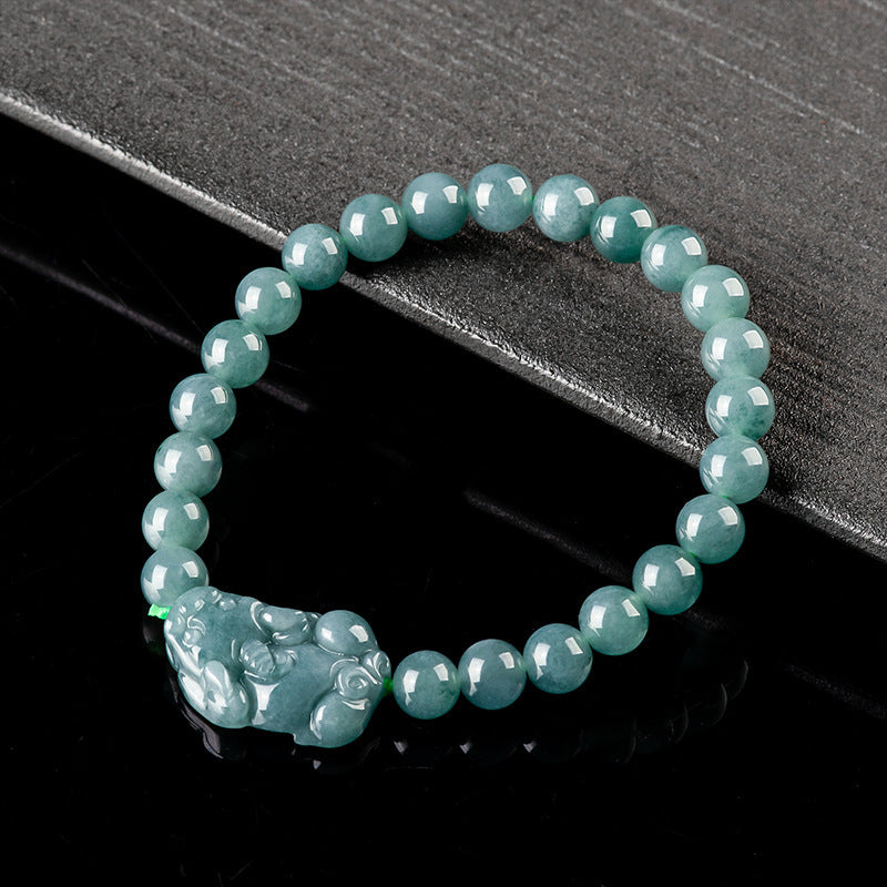Jade Pixiu Wealth Flow Bracelet-The Guardian of Abundance
