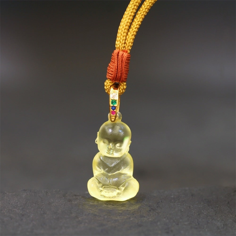 Serene Little Monk Liuli Pendant-Innocence & Inner Peace