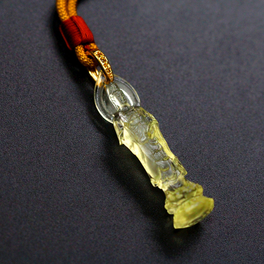 South Sea Guanyin Liuli Pendant ¨C Peace. Guidance & Compassion