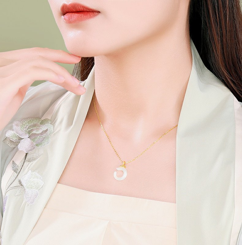 Zodiac Dragon Jade Necklace Pendant -Fortune Prosperity