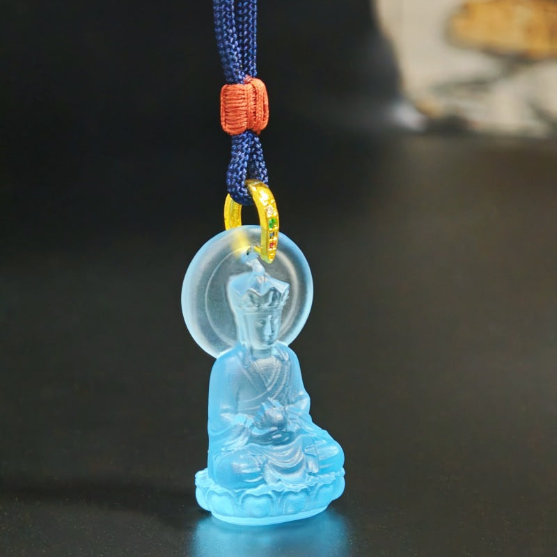 Ksitigarbha Glaze Pendant¨CCompassion. Protection & Steadfast Guidance