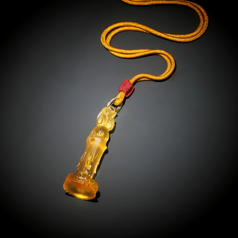 Three-Faced Guanyin Glaze Pendant-Compassion. Protection & Harmony