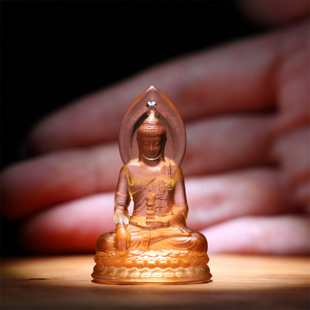 Liuli Akshobhya Buddha Pendant-Inner Stability & Unshakable Wisdom