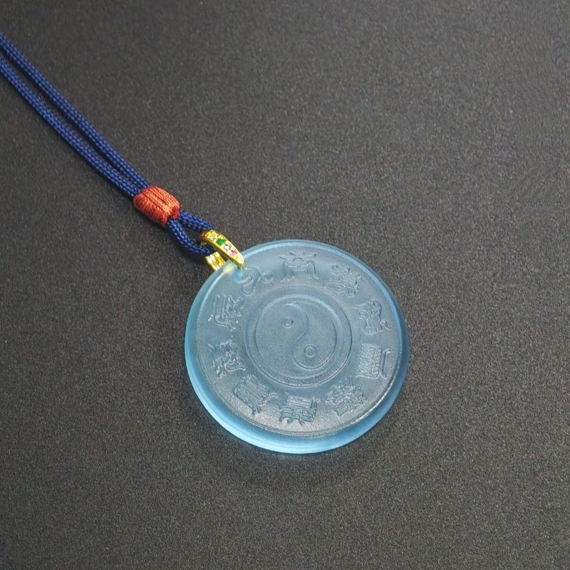 Tai Chi Bagua Glaze Pendant–Balance. Protection & Harmonious Energy