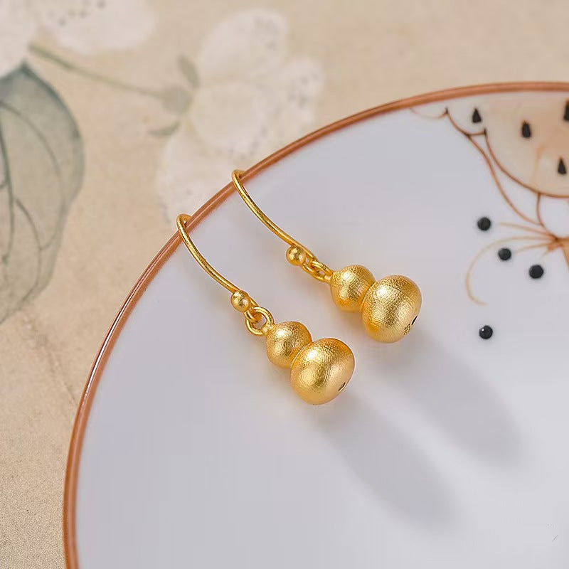 Lucky Calabash Earrings-Wealth and Prosperity