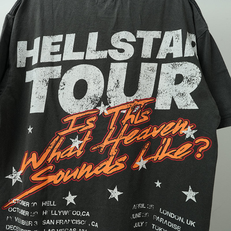 Hellstar Studios Biker Tour Short Sleeve Tee Shirt Black