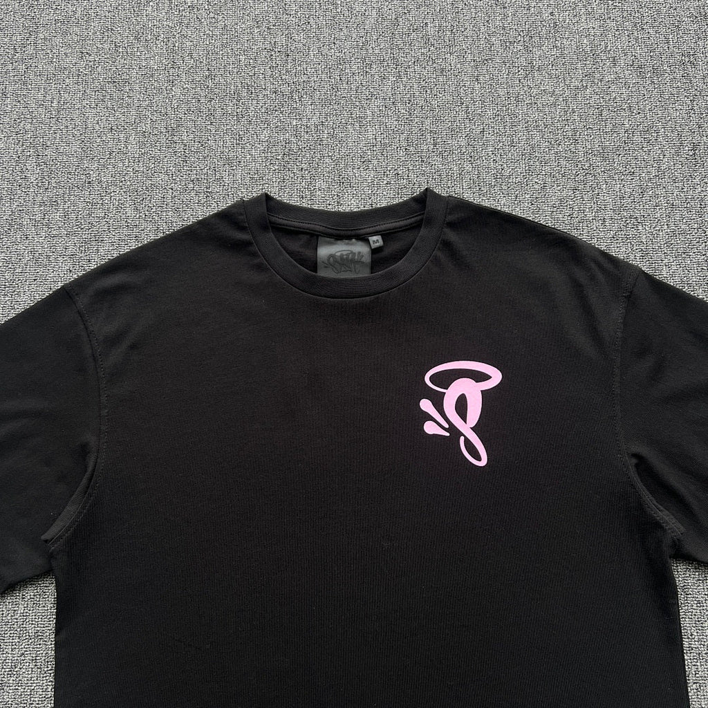 HALO Tee Black Pink